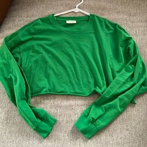 Aritzia cropped long sleeve tshirt